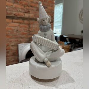 Vintage Otagiri Hi Lili Hi Lo 9" Clown Squeezebox Wind Up Music Figurine